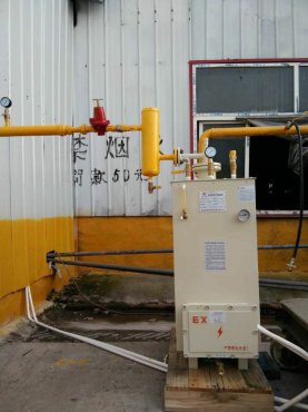 200KG电热式汽化器配套2吨锅炉安装实例