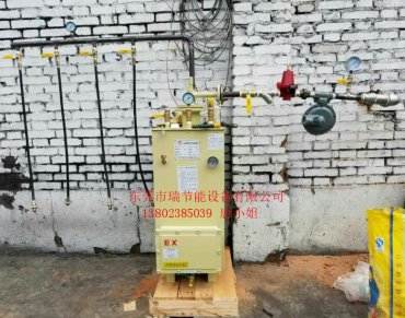 瑞雅100KG液化气汽化器河南锅炉厂安装实例