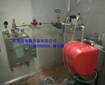 瑞雅30KG汽化器配套燃气锅炉山东客户安装实例